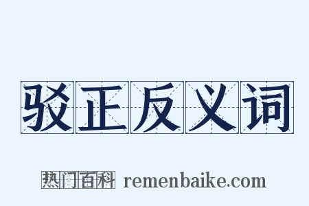 驳正反义词是什么意思的图片